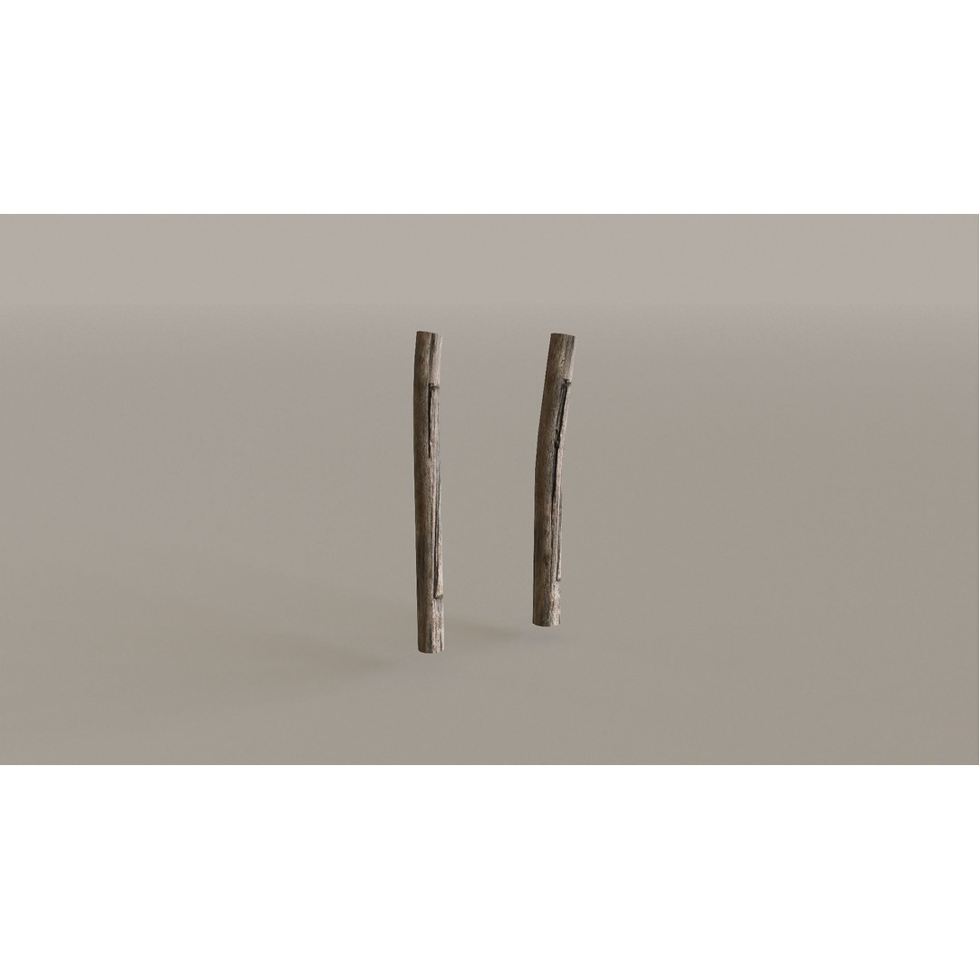Mountain Fence Pack 3D Model – Low Poly Game Asset, FBX, PBR Textures - View 40