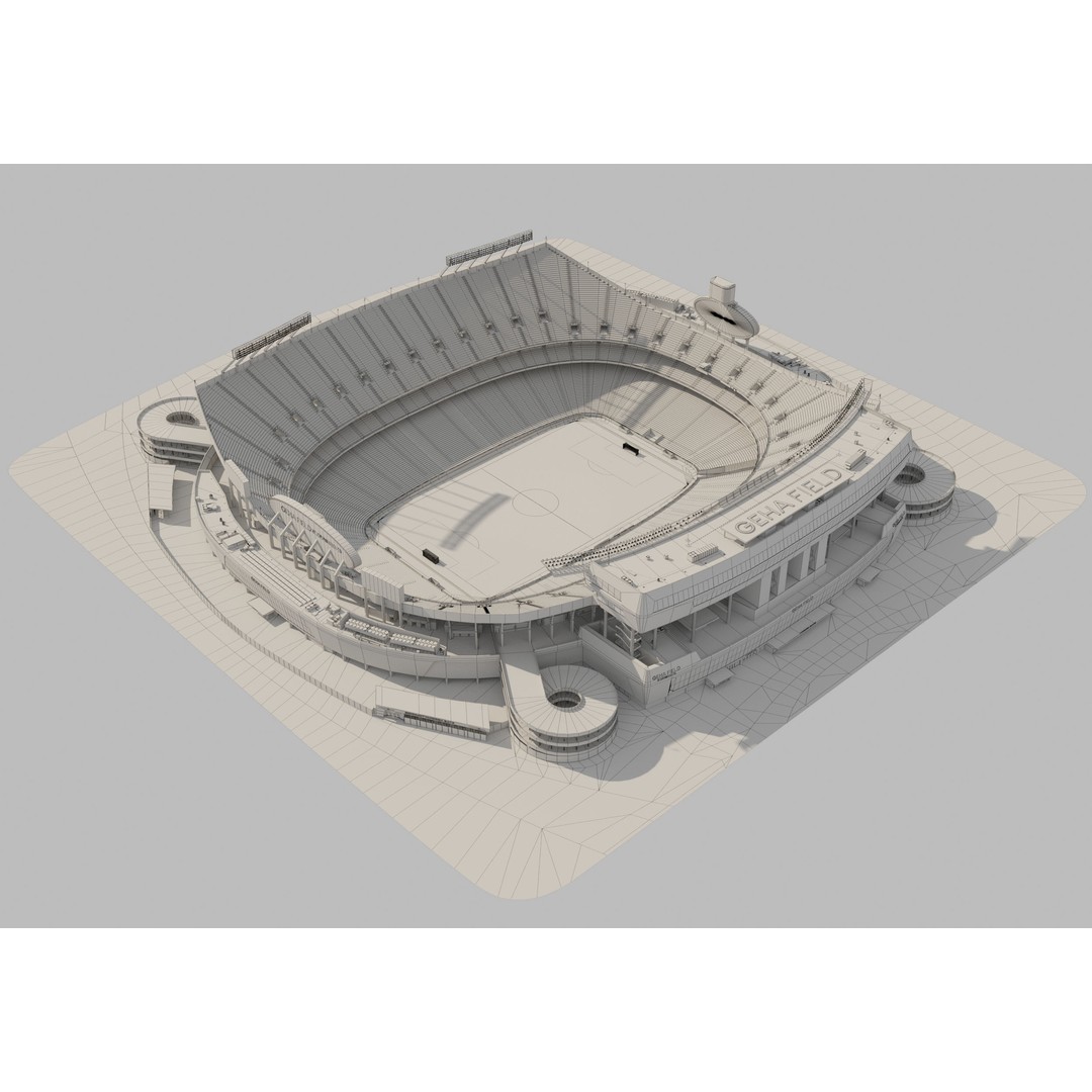 Geha Field 3D Model – Accurate Stadium Asset for Rugby and Soccer - View 17