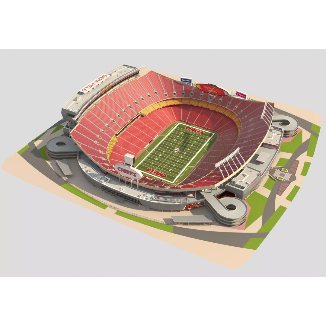 Geha Field 3D Model – Accurate Stadium Asset for Rugby and Soccer - View 2