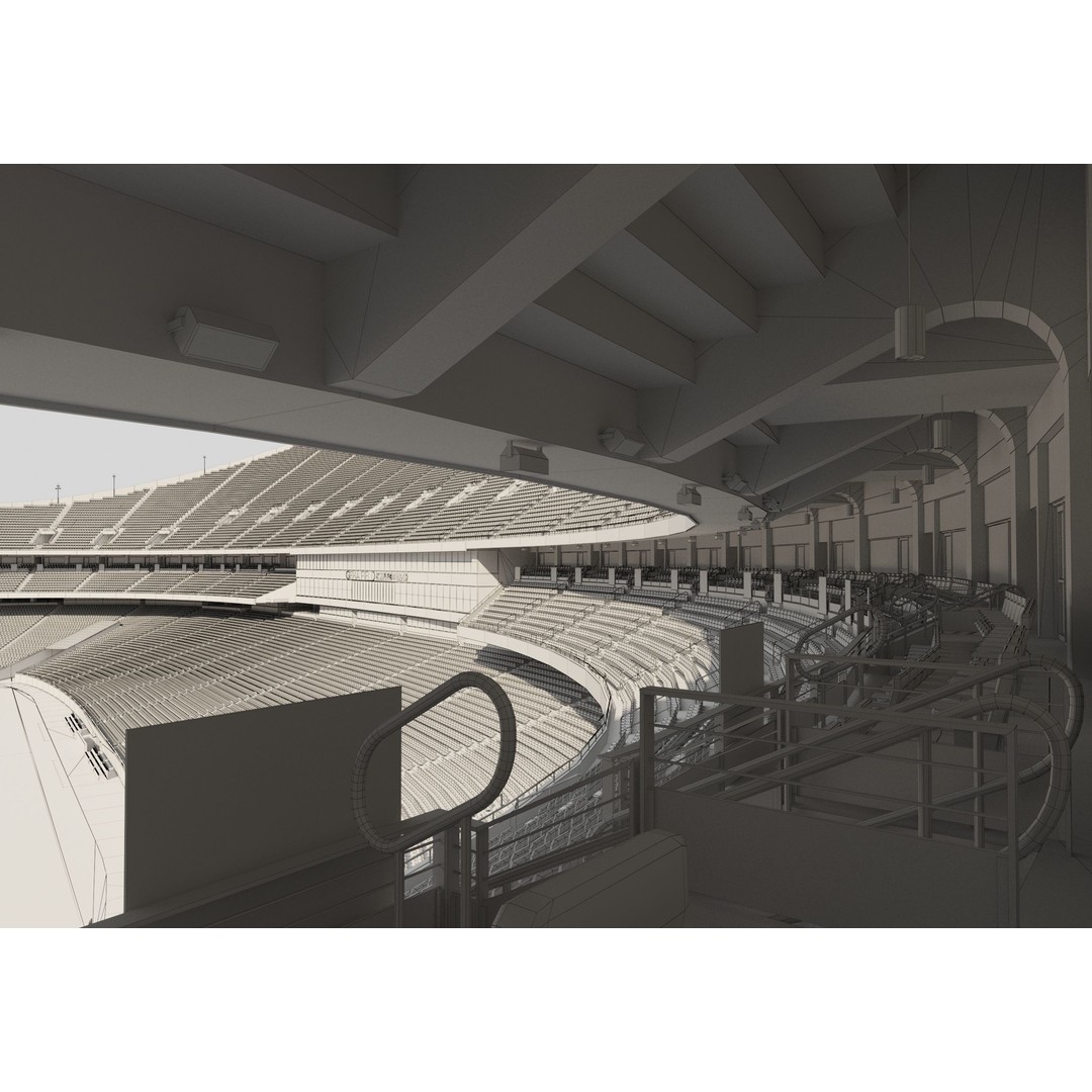 Geha Field 3D Model – Accurate Stadium Asset for Rugby and Soccer - View 23