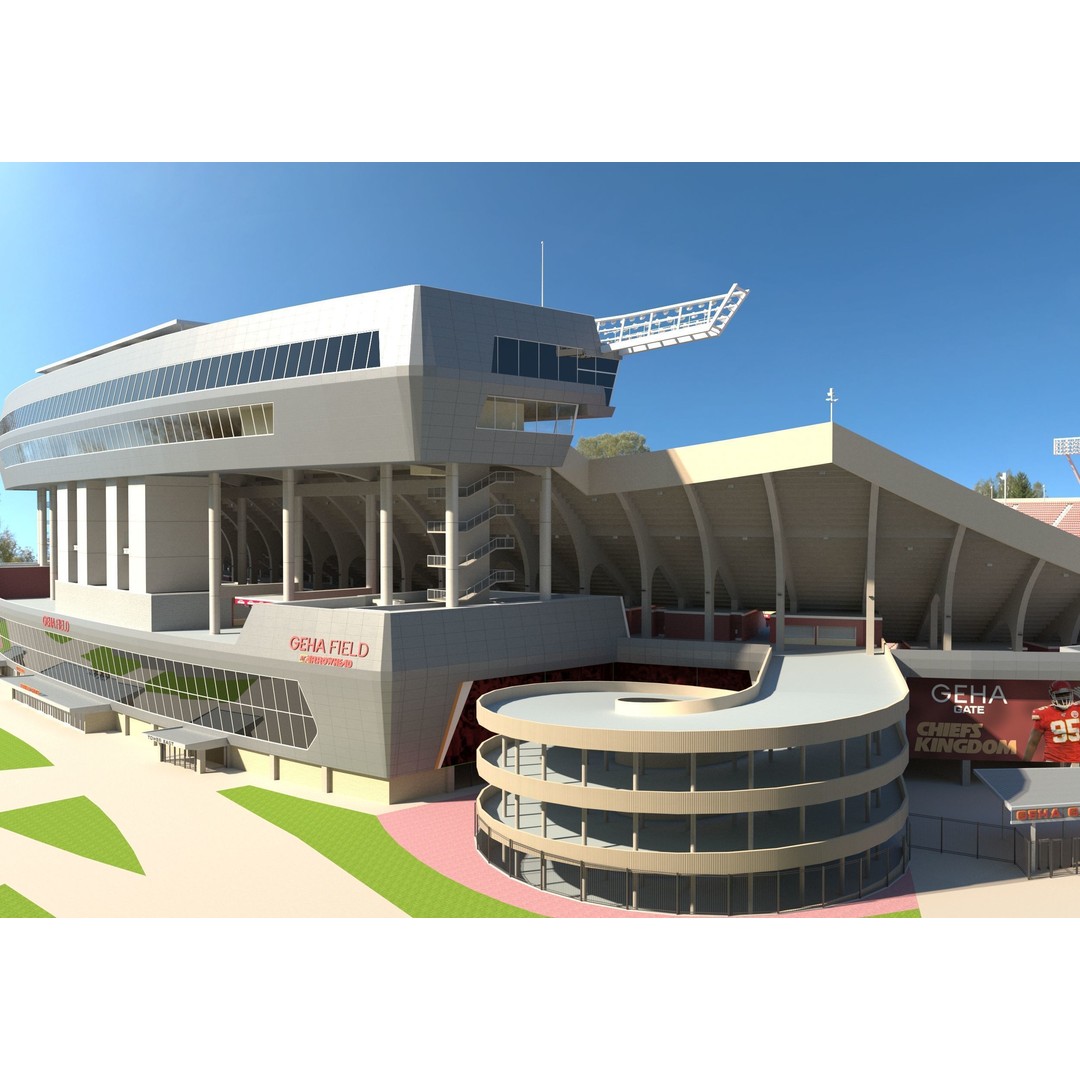 Geha Field 3D Model – Accurate Stadium Asset for Rugby and Soccer - View 6