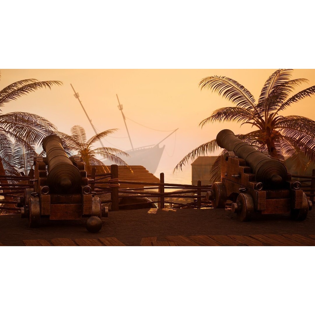 Pirate Island 3D Model – Low Poly Modular Game Asset, FBX, PBR - View 9