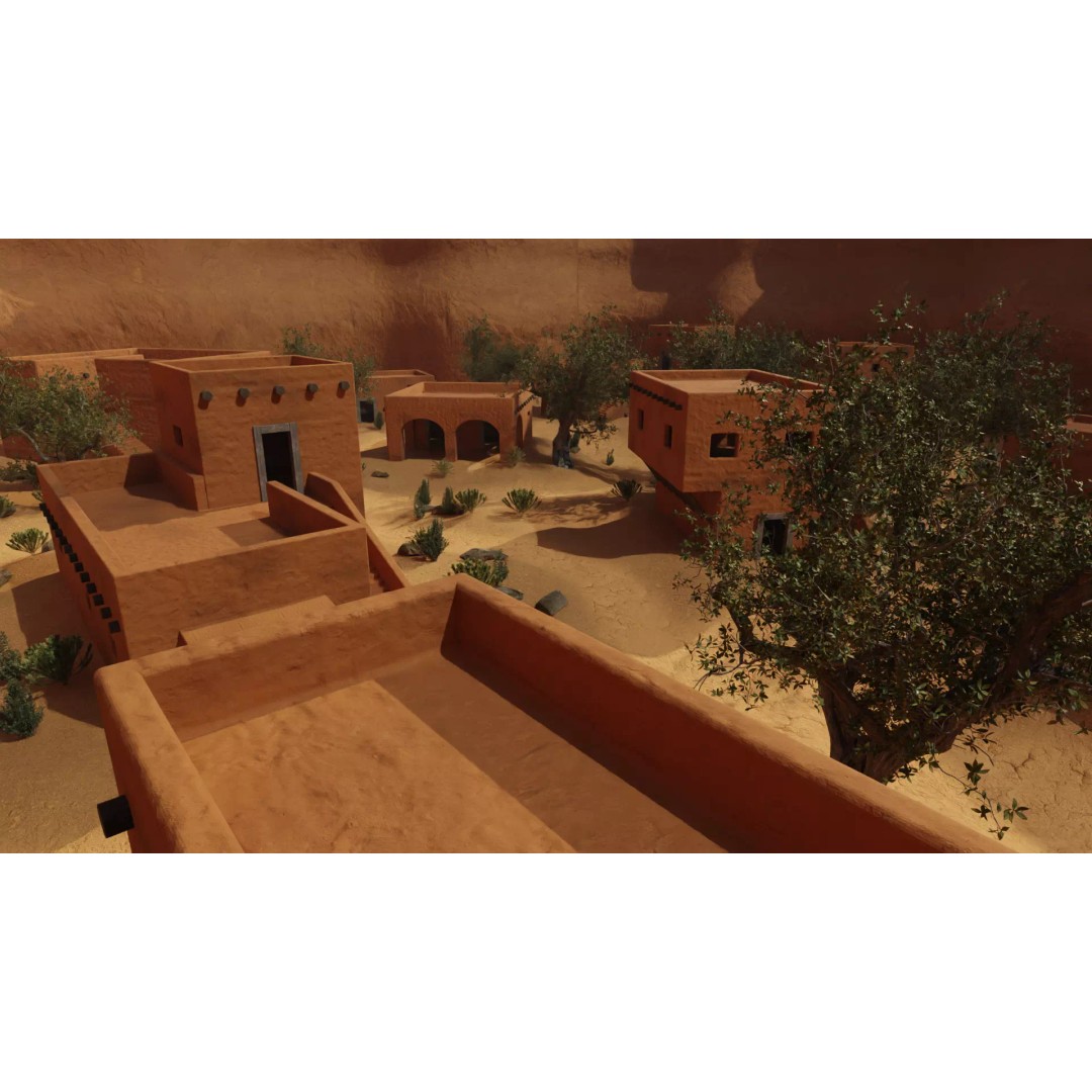 Desert Oasis Village 3D Model – Realistic Historic Environment, Blender - View 18