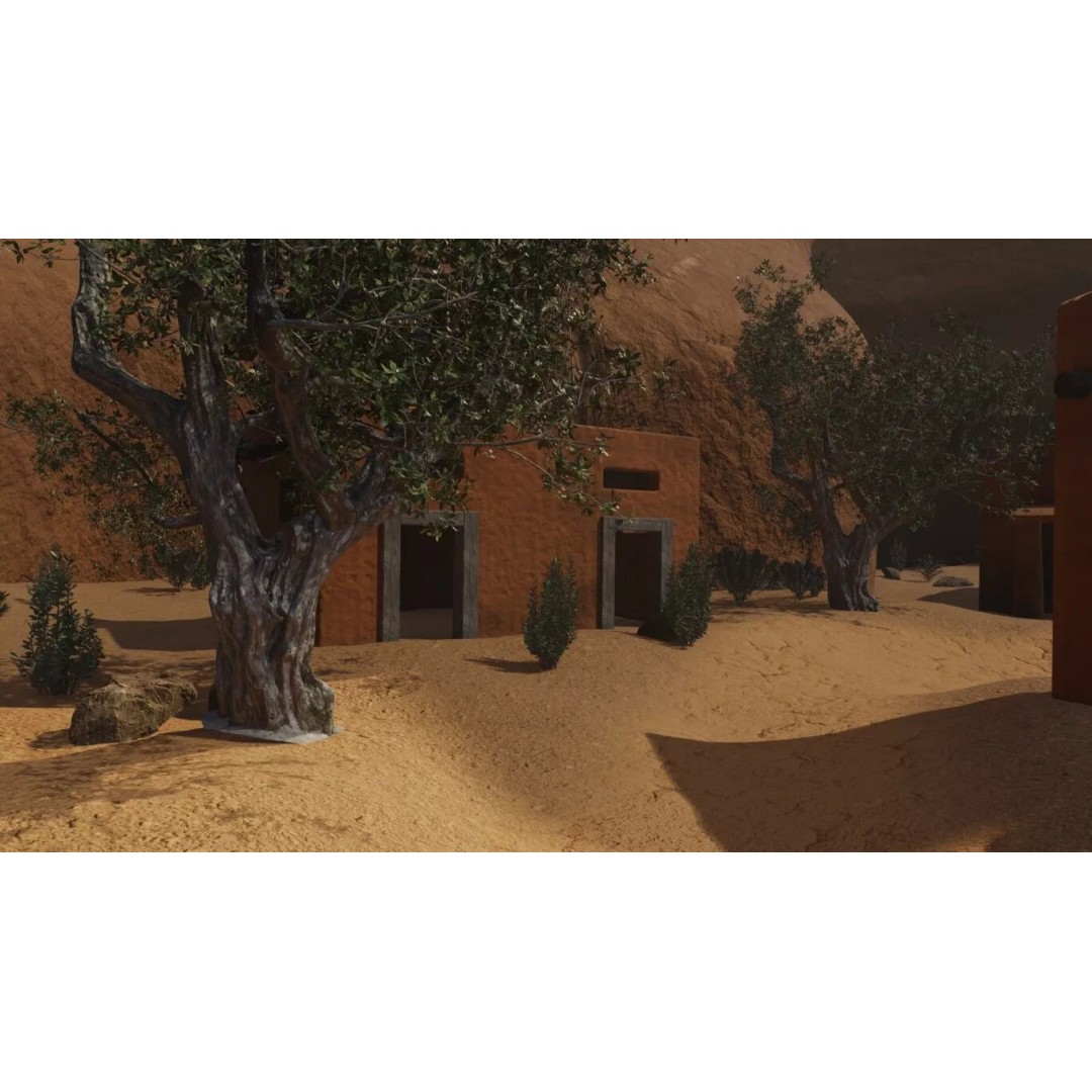 Desert Oasis Village 3D Model – Realistic Historic Environment, Blender - View 37