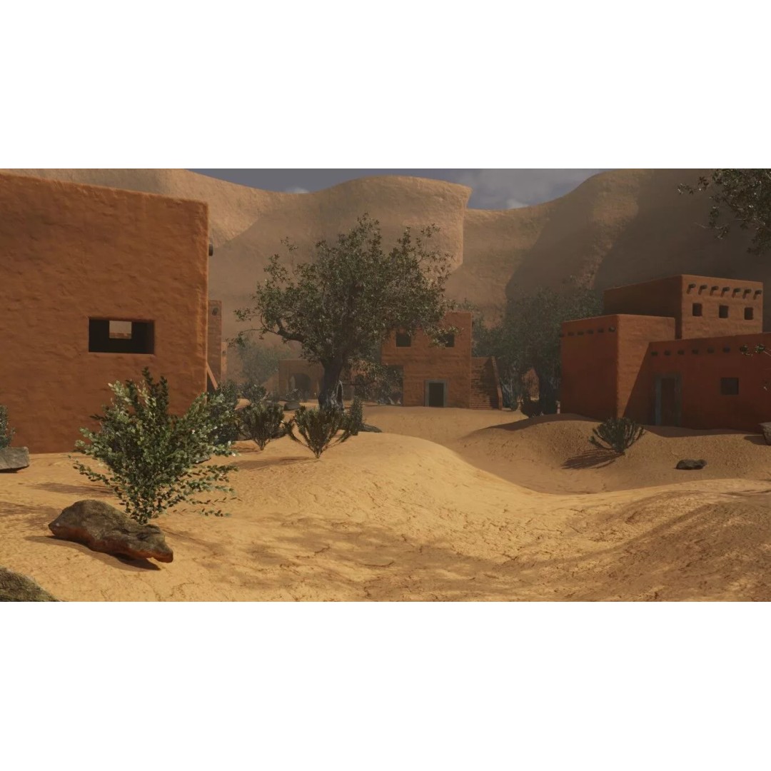 Desert Oasis Village 3D Model – Realistic Historic Environment, Blender - View 38
