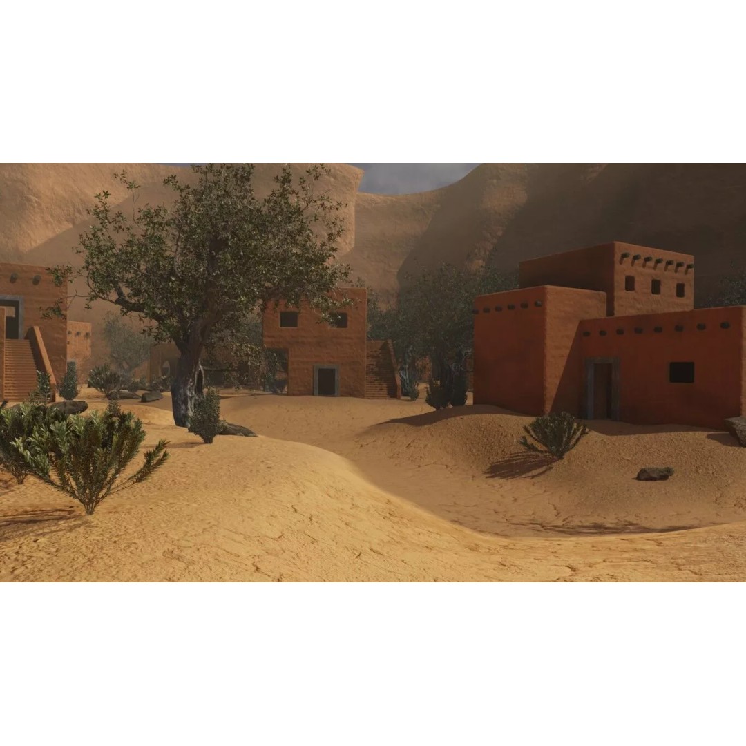 Desert Oasis Village 3D Model – Realistic Historic Environment, Blender - View 39