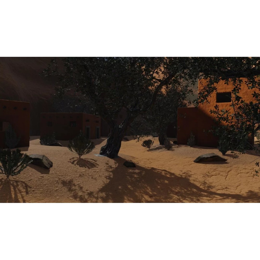 Desert Oasis Village 3D Model – Realistic Historic Environment, Blender - View 42