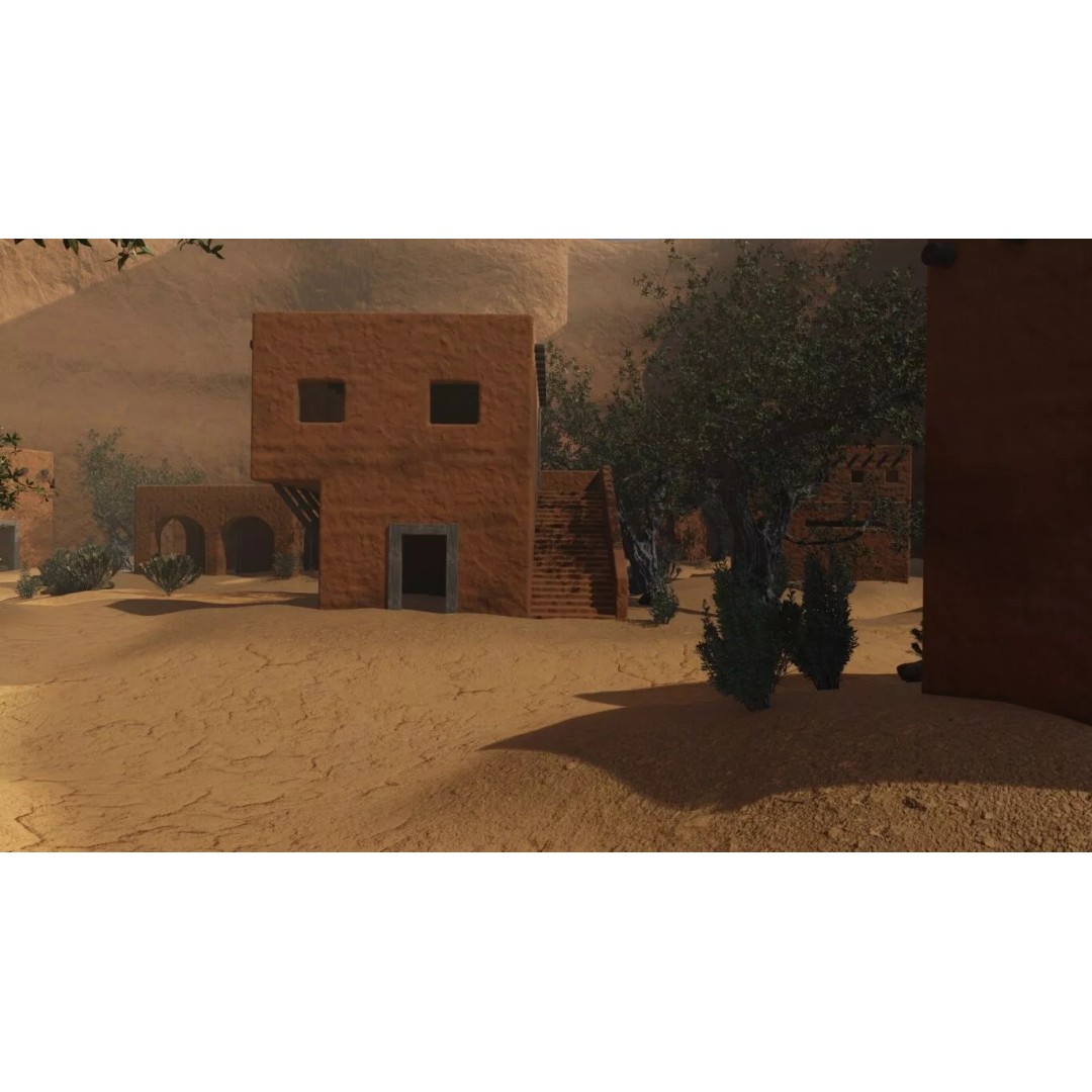 Desert Oasis Village 3D Model – Realistic Historic Environment, Blender - View 43