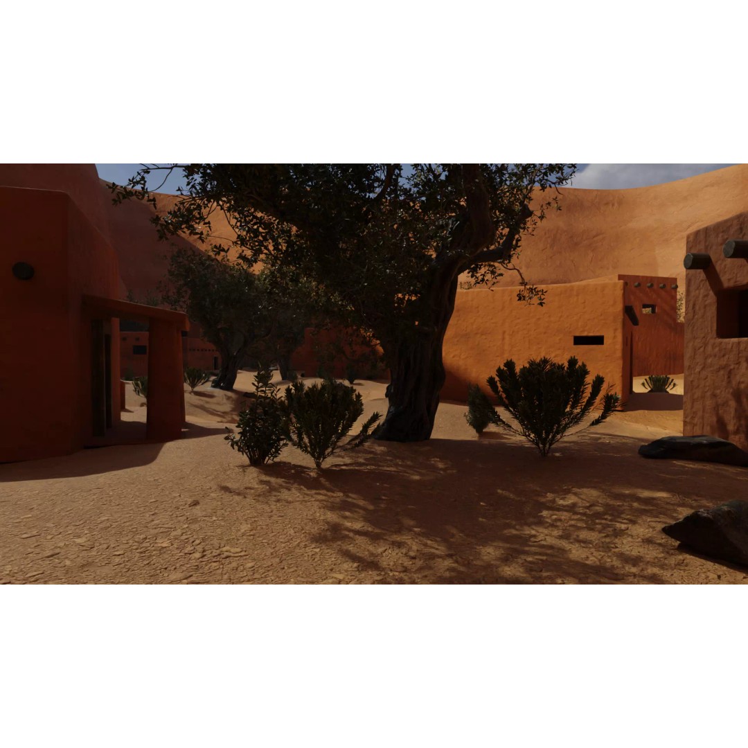 Desert Oasis Village 3D Model – Realistic Historic Environment, Blender - View 8