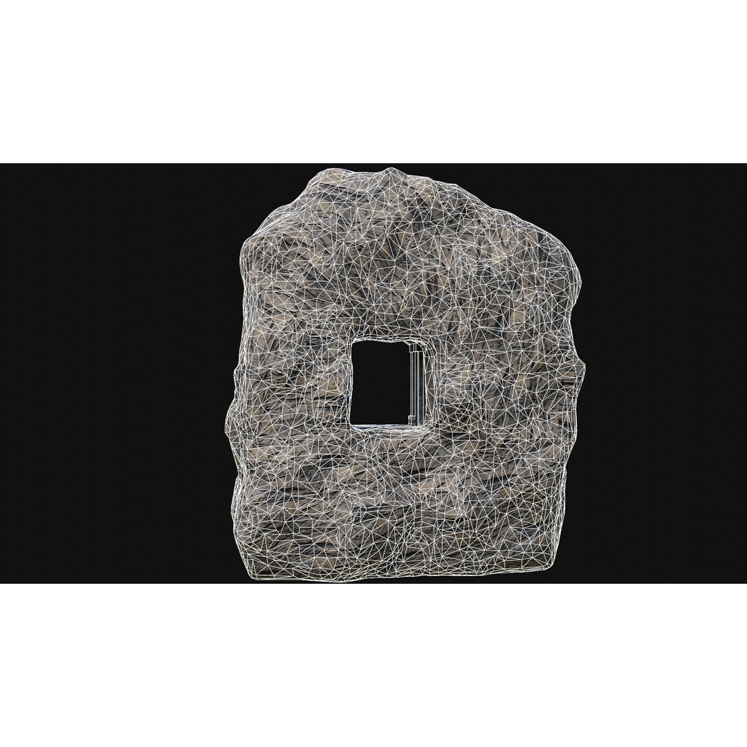Cave Entrance 3D Model – Low Poly Game-Ready Ancient Temple Asset, FBX - View 25