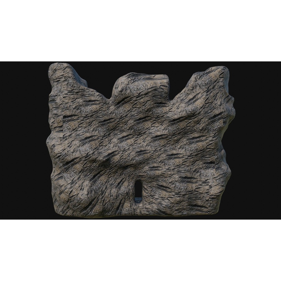 Cave Entrance 3D Model – Low Poly Game-Ready Ancient Temple Asset, FBX - View 34
