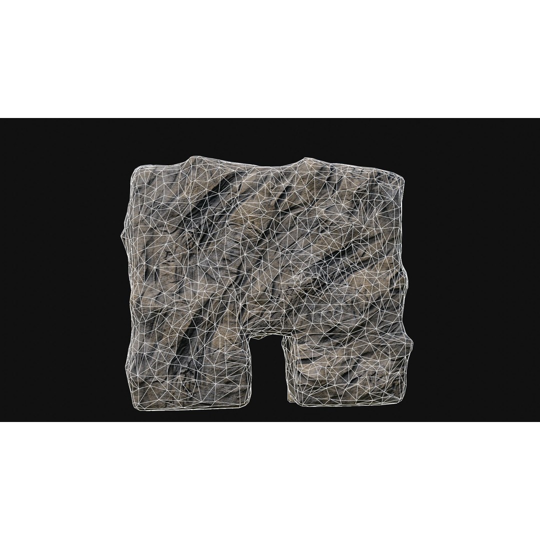 Cave Entrance 3D Model – Low Poly Game-Ready Ancient Temple Asset, FBX - View 43