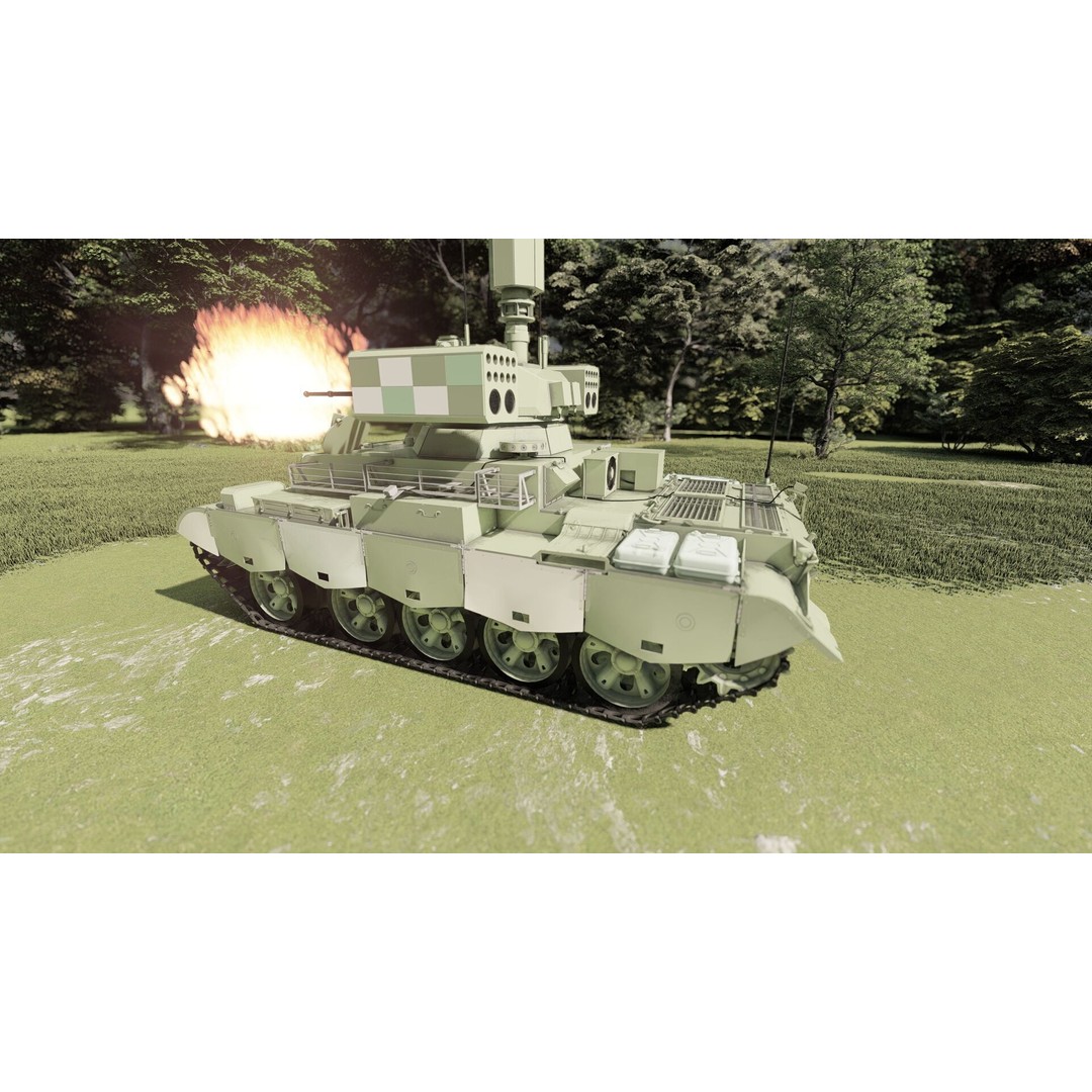 QN-506 Multi-Weapon Tracked Armored Vehicle 3D Model – Military Vehicle, FBX/OBJ - View 10