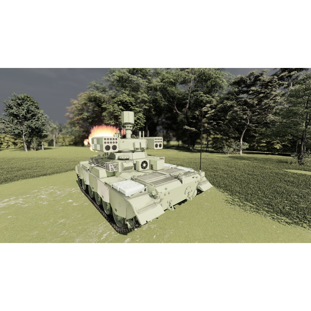 QN-506 Multi-Weapon Tracked Armored Vehicle 3D Model – Military Vehicle, FBX/OBJ - View 11