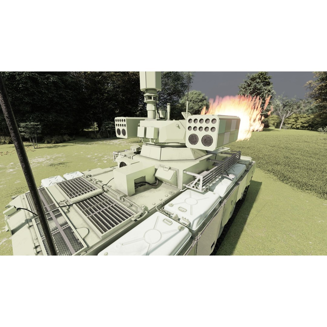 QN-506 Multi-Weapon Tracked Armored Vehicle 3D Model – Military Vehicle, FBX/OBJ - View 14