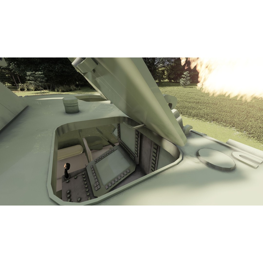 QN-506 Multi-Weapon Tracked Armored Vehicle 3D Model – Military Vehicle, FBX/OBJ - View 16