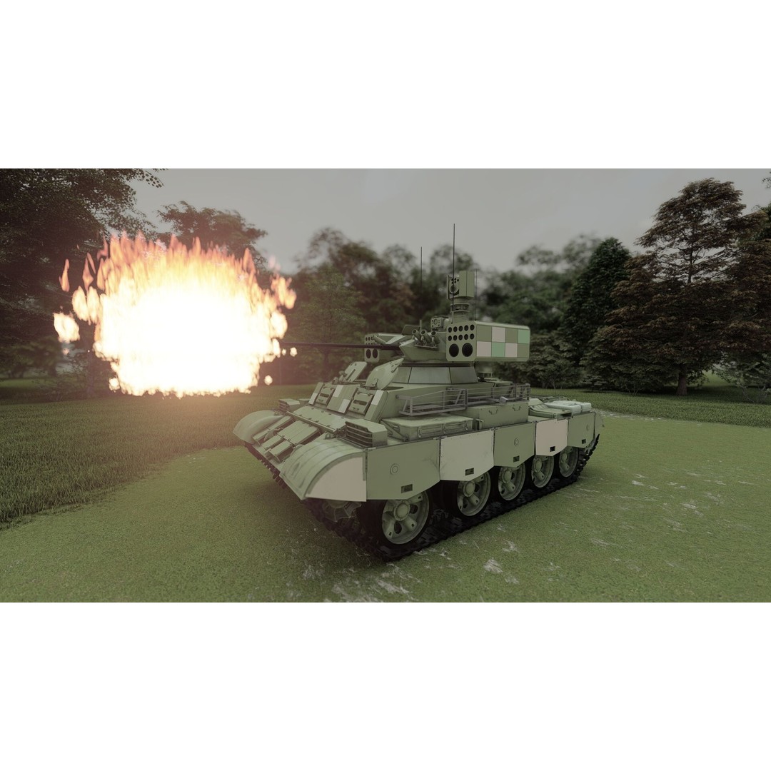 QN-506 Multi-Weapon Tracked Armored Vehicle 3D Model – Military Vehicle, FBX/OBJ - View 21
