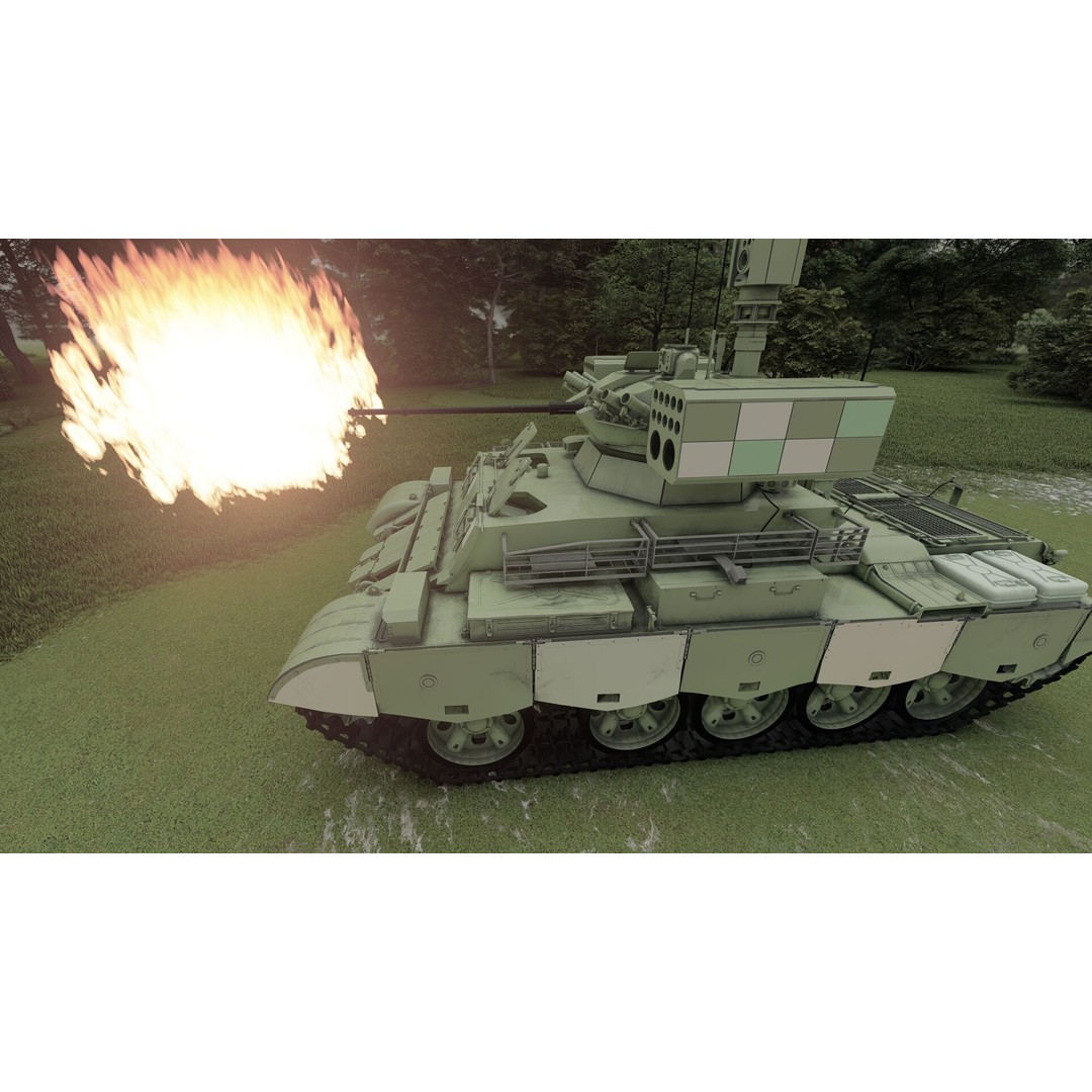 QN-506 Multi-Weapon Tracked Armored Vehicle 3D Model – Military Vehicle, FBX/OBJ - View 23