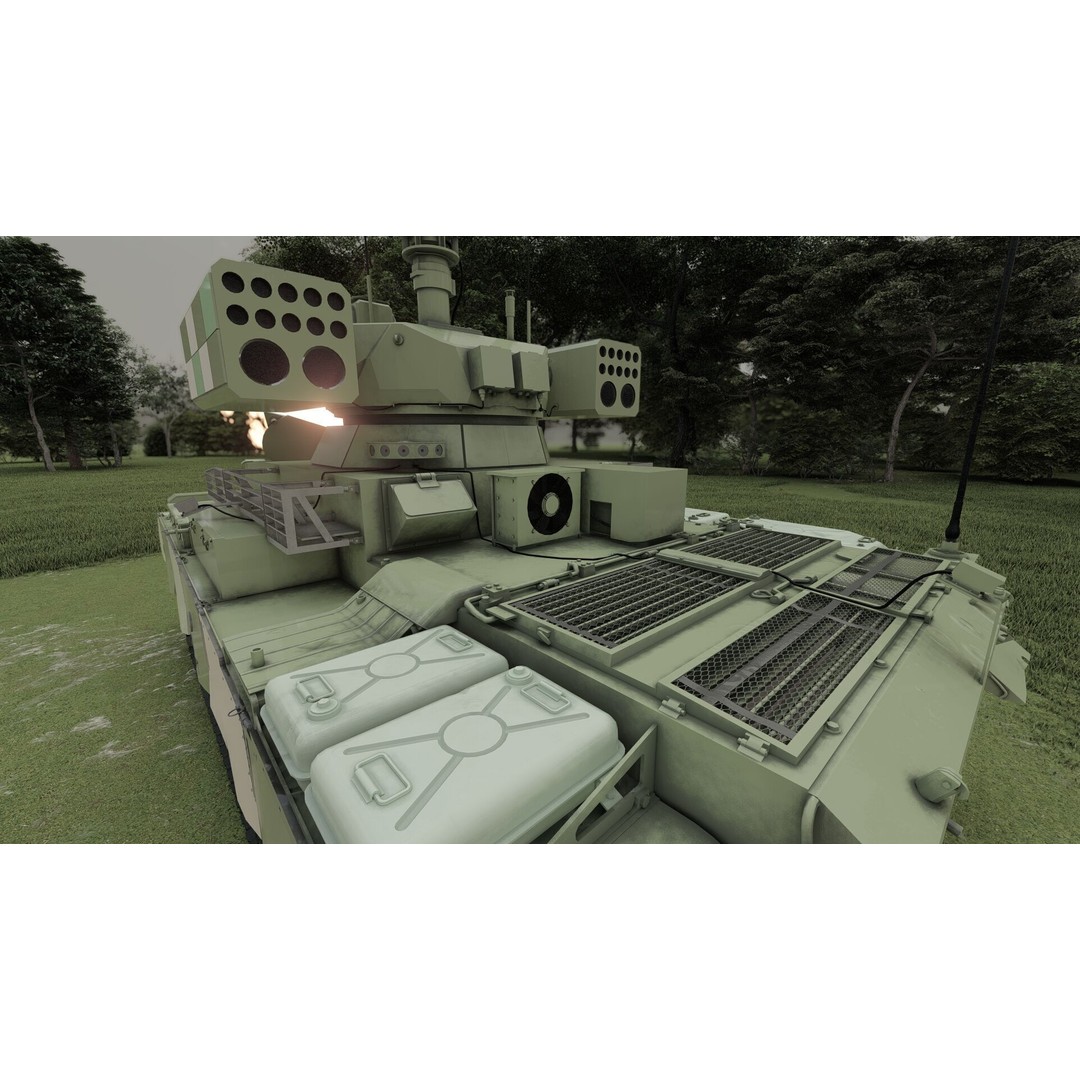 QN-506 Multi-Weapon Tracked Armored Vehicle 3D Model – Military Vehicle, FBX/OBJ - View 24