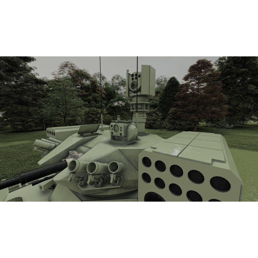 QN-506 Multi-Weapon Tracked Armored Vehicle 3D Model – Military Vehicle, FBX/OBJ - View 26