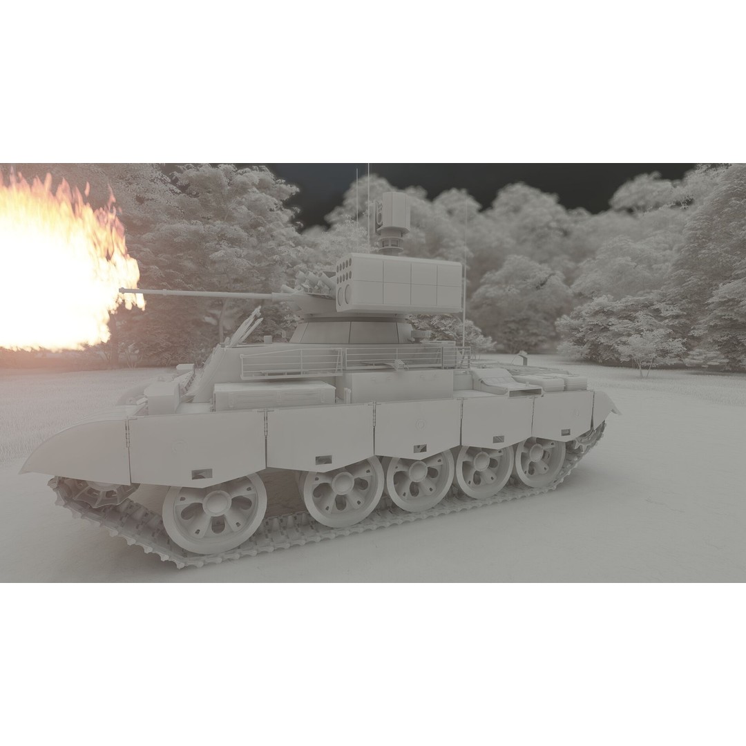 QN-506 Multi-Weapon Tracked Armored Vehicle 3D Model – Military Vehicle, FBX/OBJ - View 28