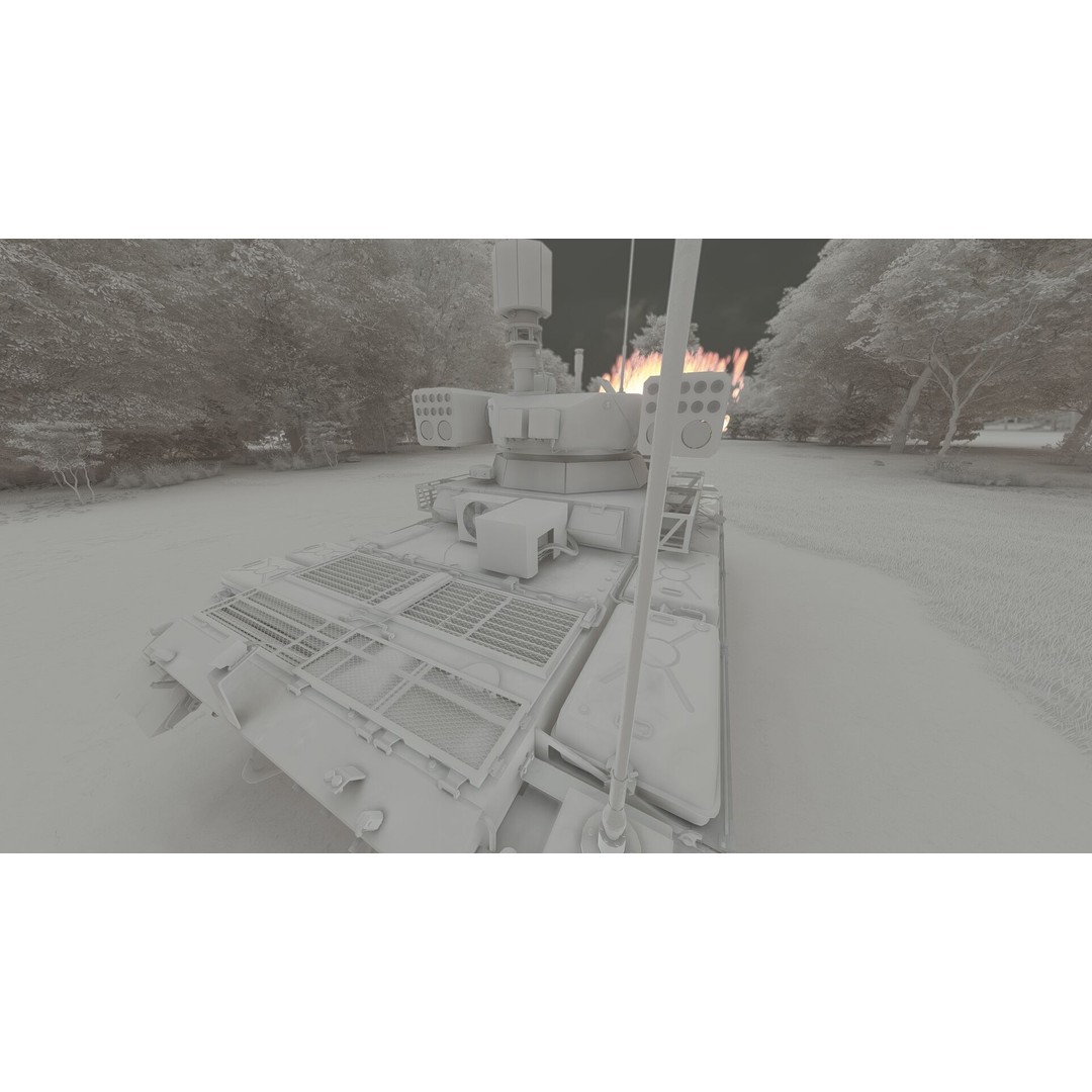 QN-506 Multi-Weapon Tracked Armored Vehicle 3D Model – Military Vehicle, FBX/OBJ - View 32