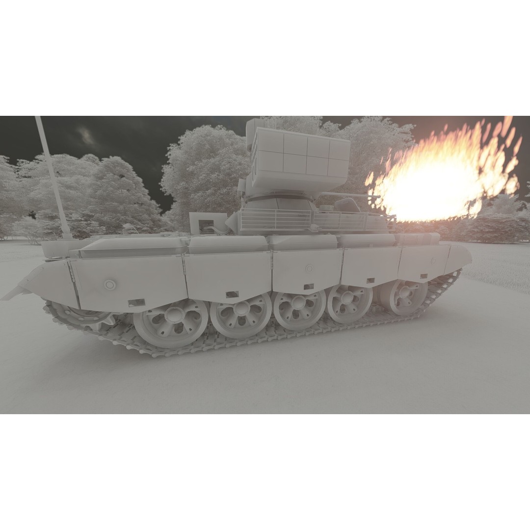 QN-506 Multi-Weapon Tracked Armored Vehicle 3D Model – Military Vehicle, FBX/OBJ - View 33