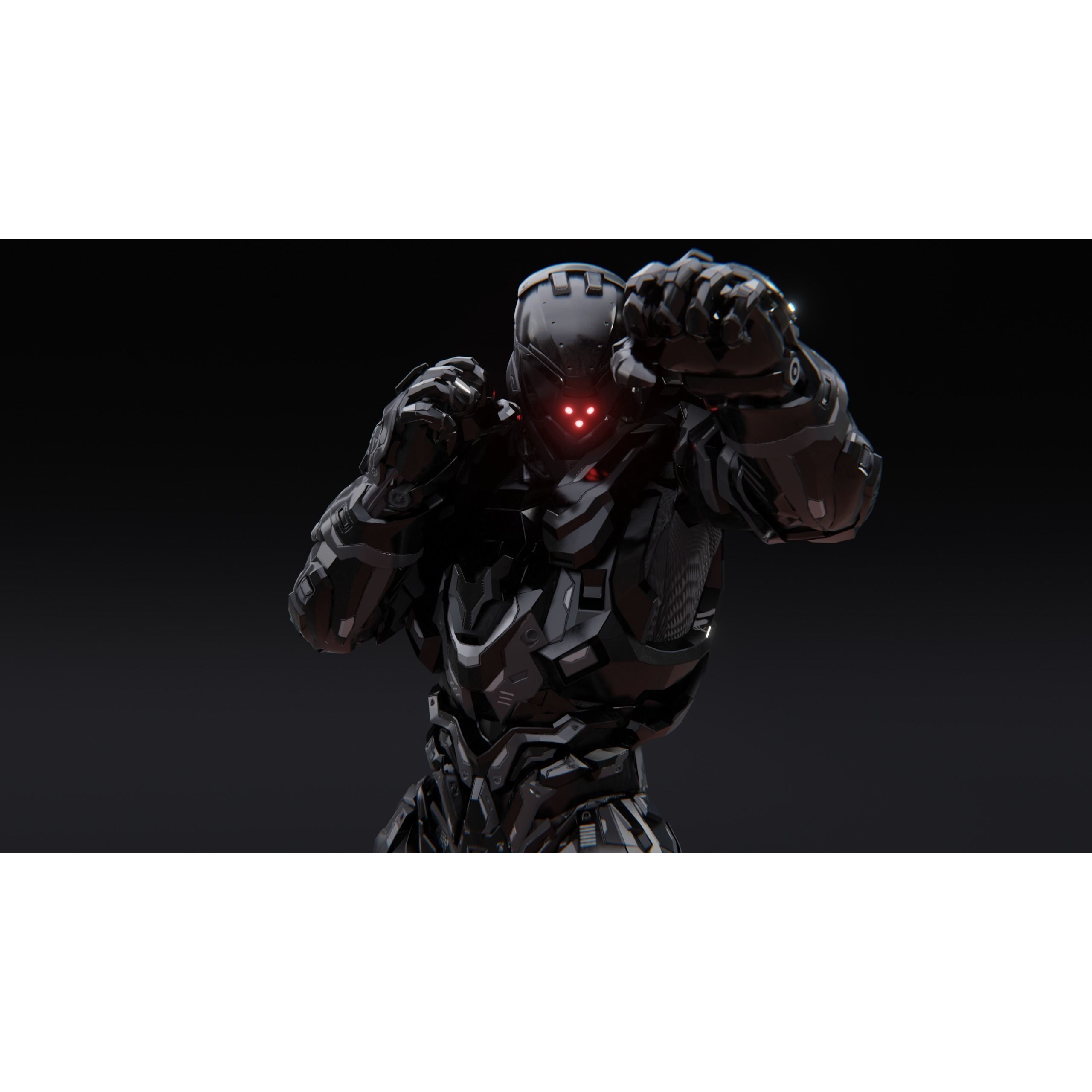 Sci-Fi Robotic Character MK 05 - Low-Poly Game-Ready 3D Model - View 20