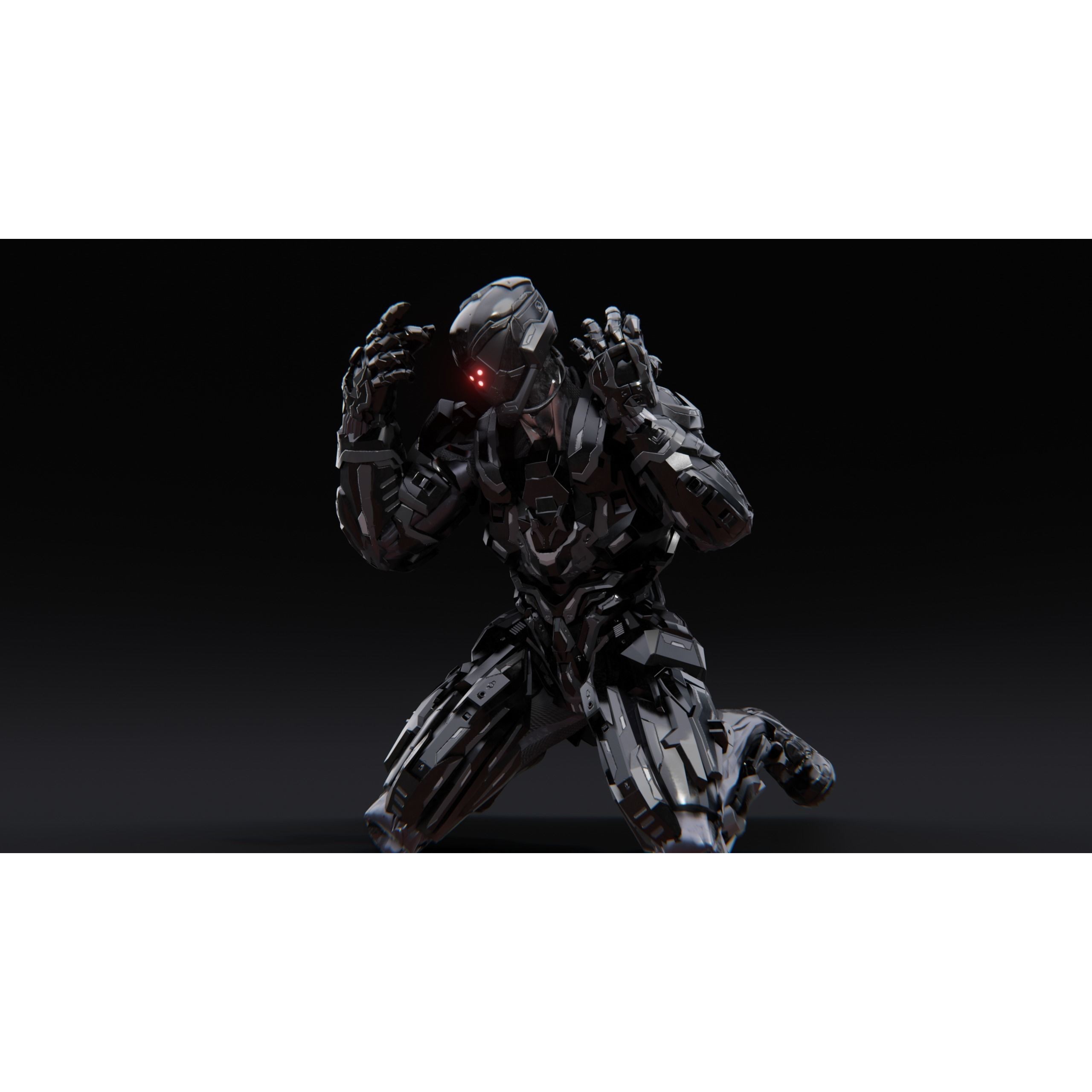 Sci-Fi Robotic Character MK 05 - Low-Poly Game-Ready 3D Model - View 23
