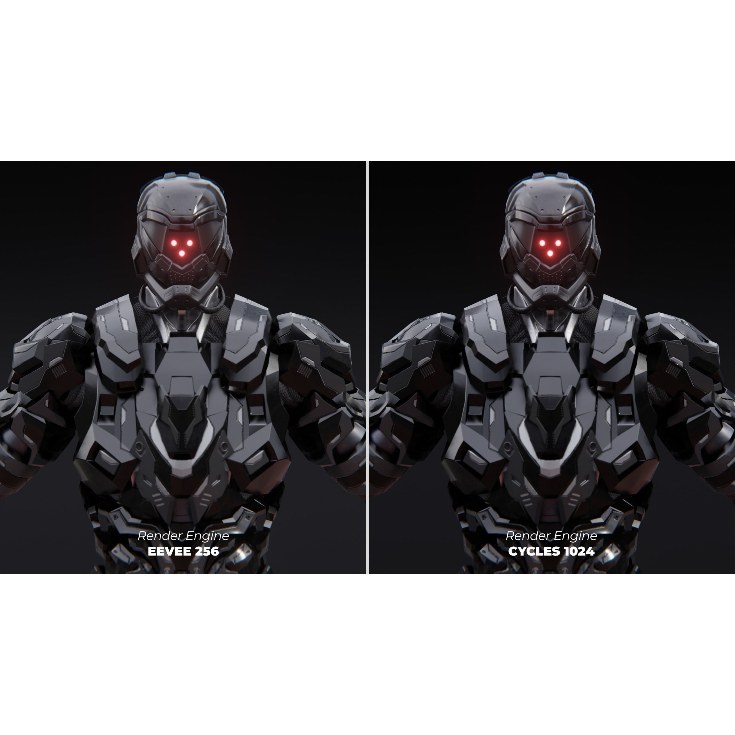 Sci-Fi Robotic Character MK 05 - Low-Poly Game-Ready 3D Model - View 3