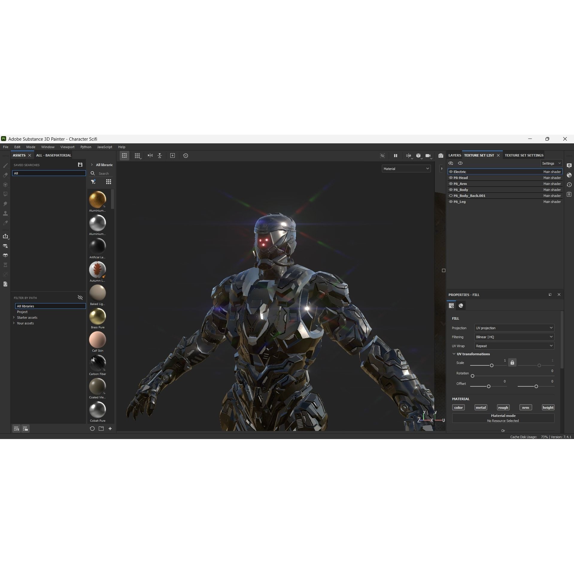 Sci-Fi Robotic Character MK 05 - Low-Poly Game-Ready 3D Model - View 32