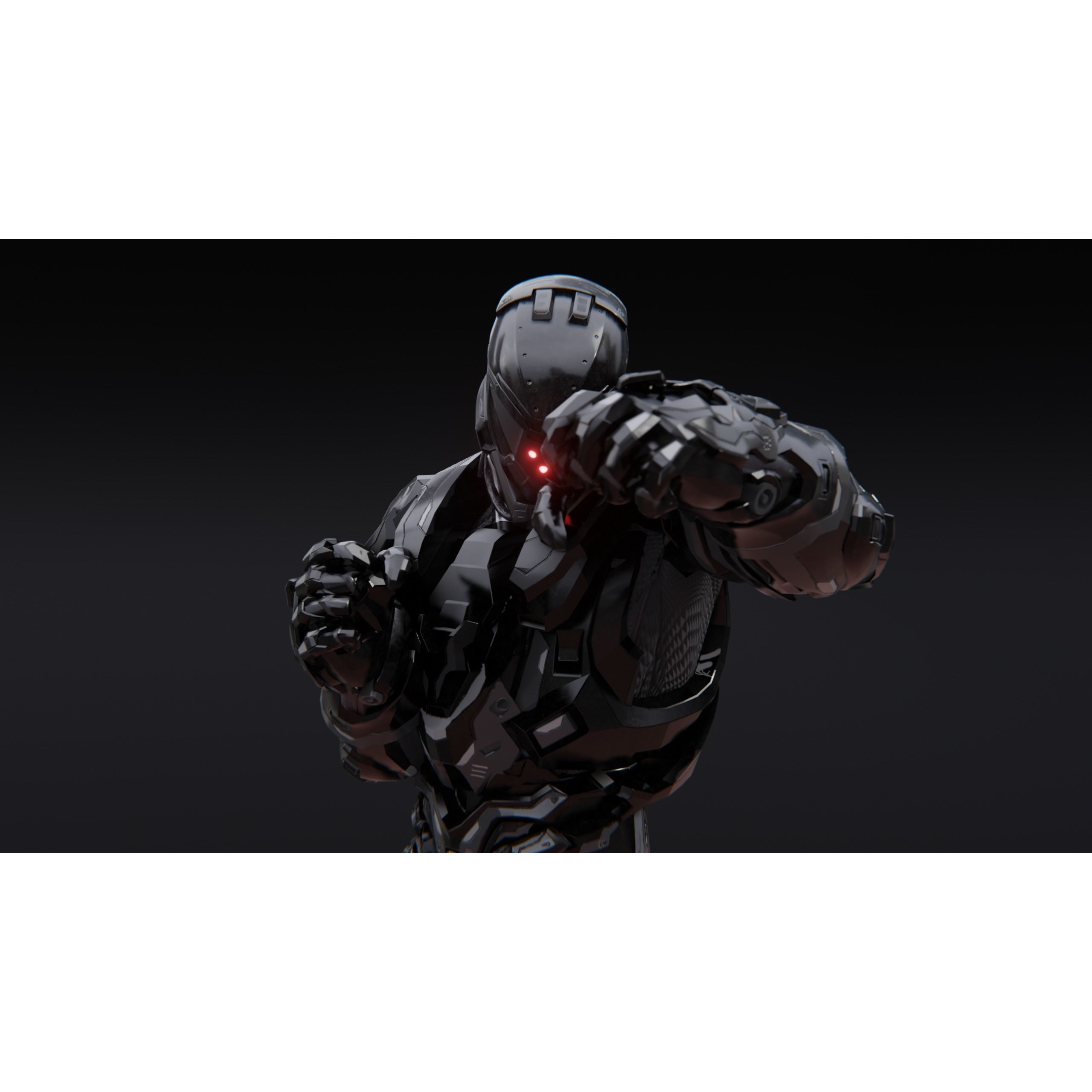 Sci-Fi Robotic Character MK 05 - Low-Poly Game-Ready 3D Model - View 39