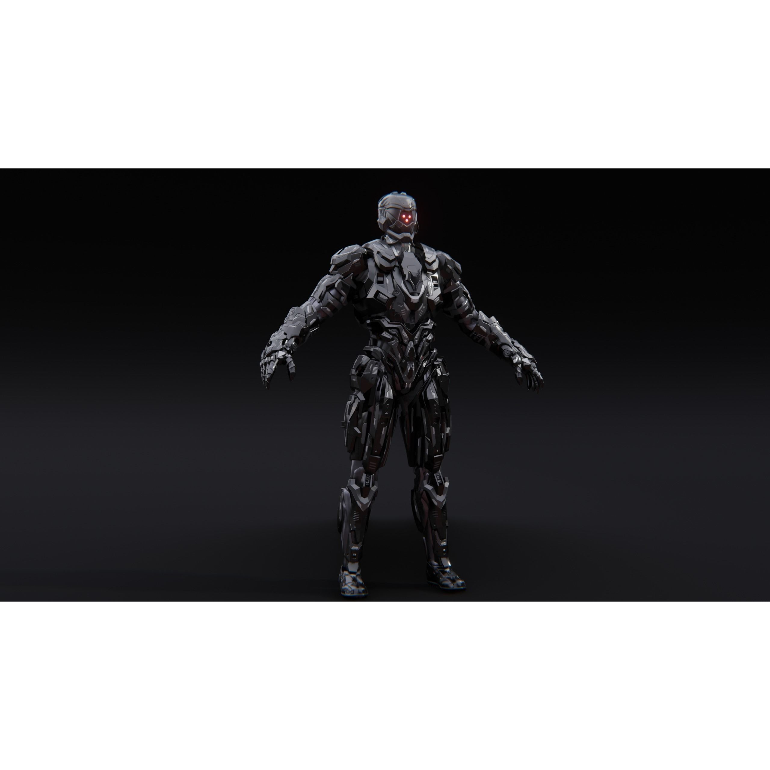 Sci-Fi Robotic Character MK 05 - Low-Poly Game-Ready 3D Model - View 4