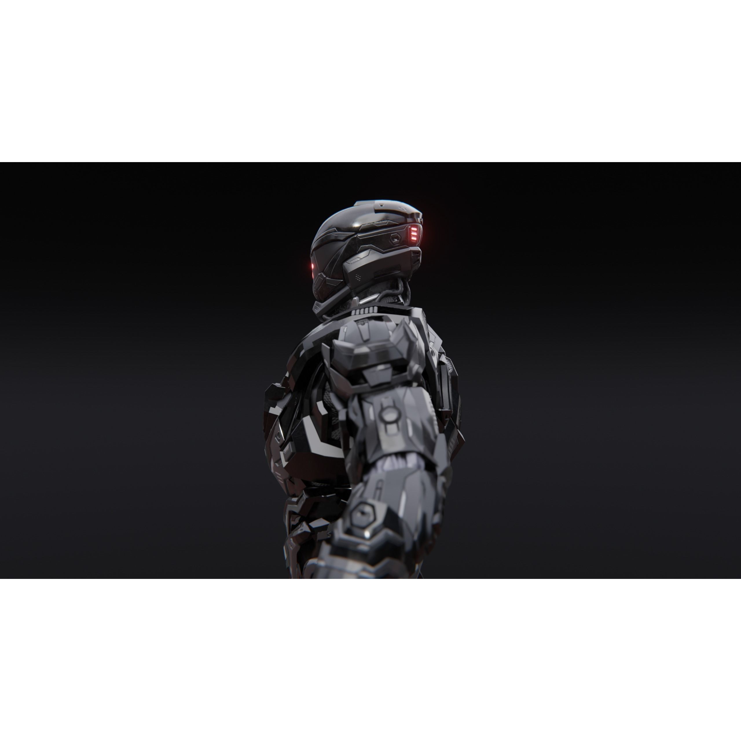Sci-Fi Robotic Character MK 05 - Low-Poly Game-Ready 3D Model - View 5