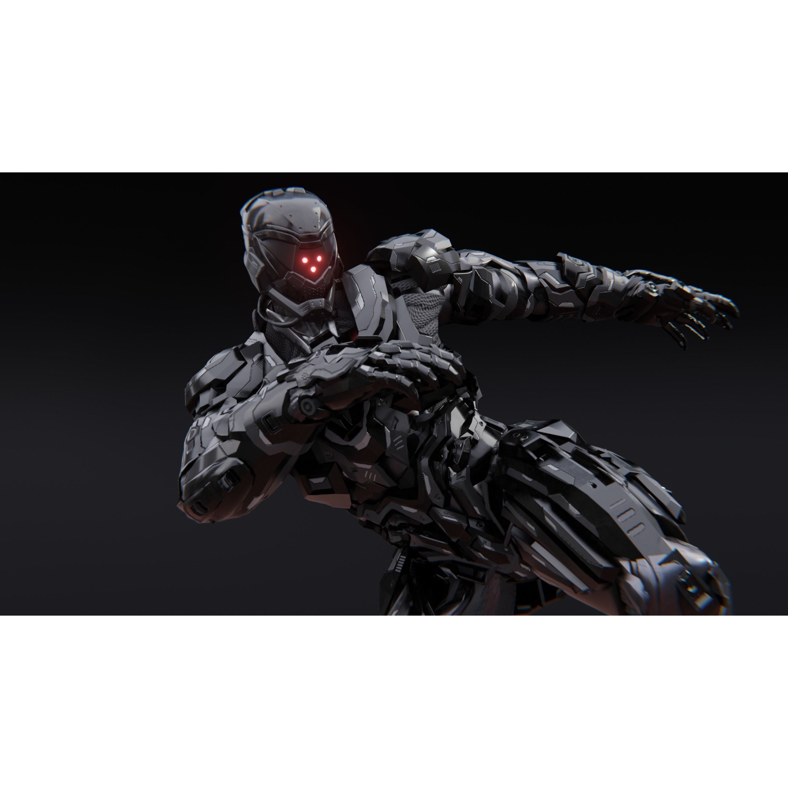 Sci-Fi Robotic Character MK 05 - Low-Poly Game-Ready 3D Model - View 50