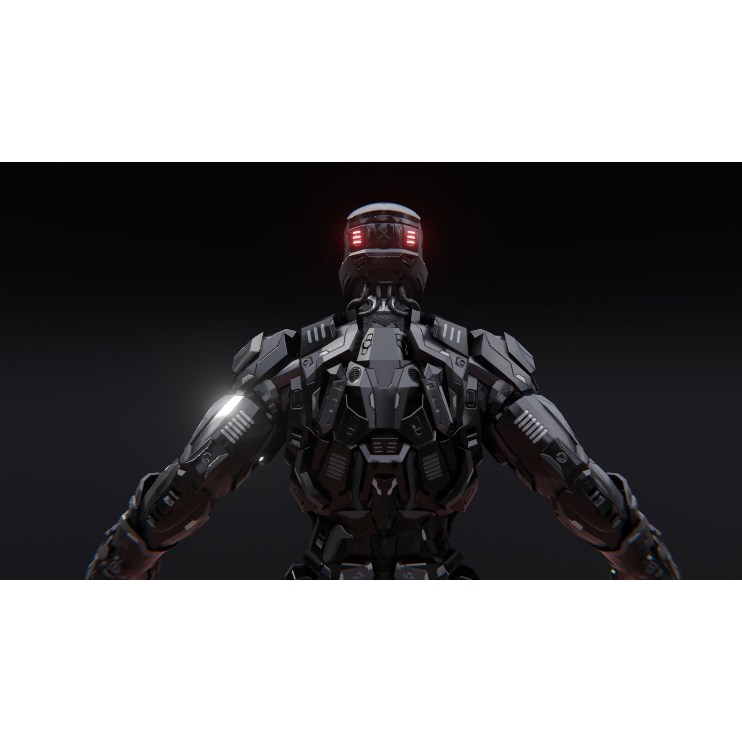 Sci-Fi Robotic Character MK 05 - Low-Poly Game-Ready 3D Model - View 7