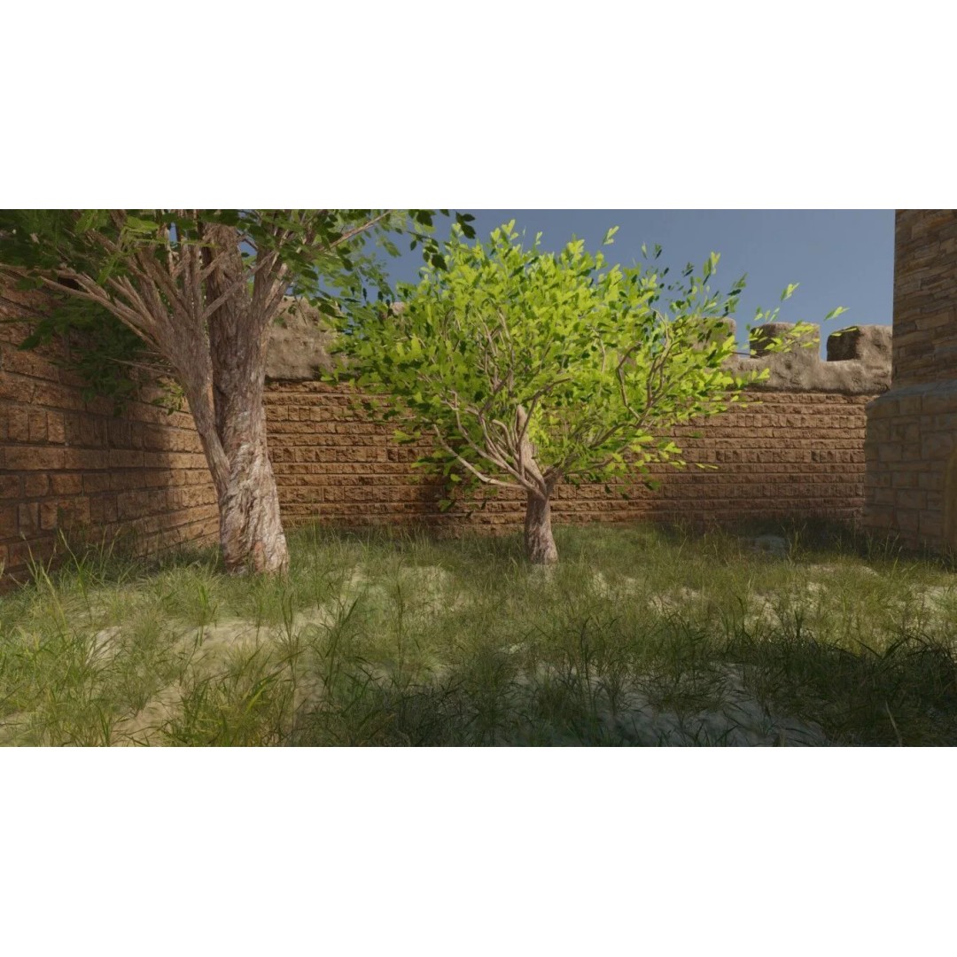 Castle Compound 3D Model – Realistic Medieval Environment, Blender - View 2