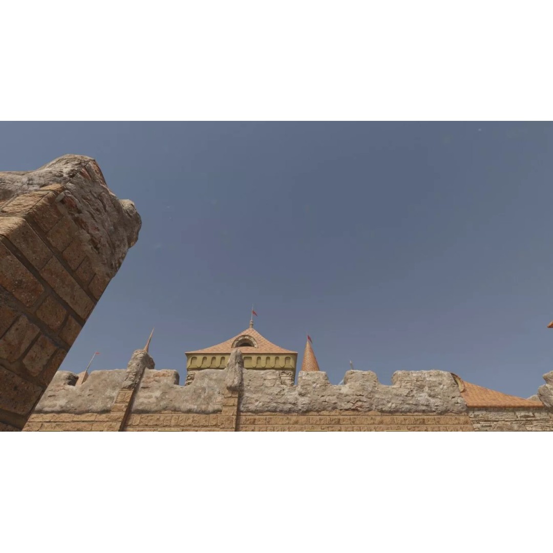 Castle Compound 3D Model – Realistic Medieval Environment, Blender - View 4