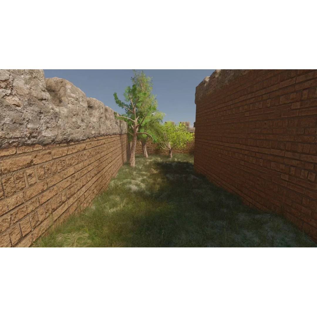 Castle Compound 3D Model – Realistic Medieval Environment, Blender - View 8