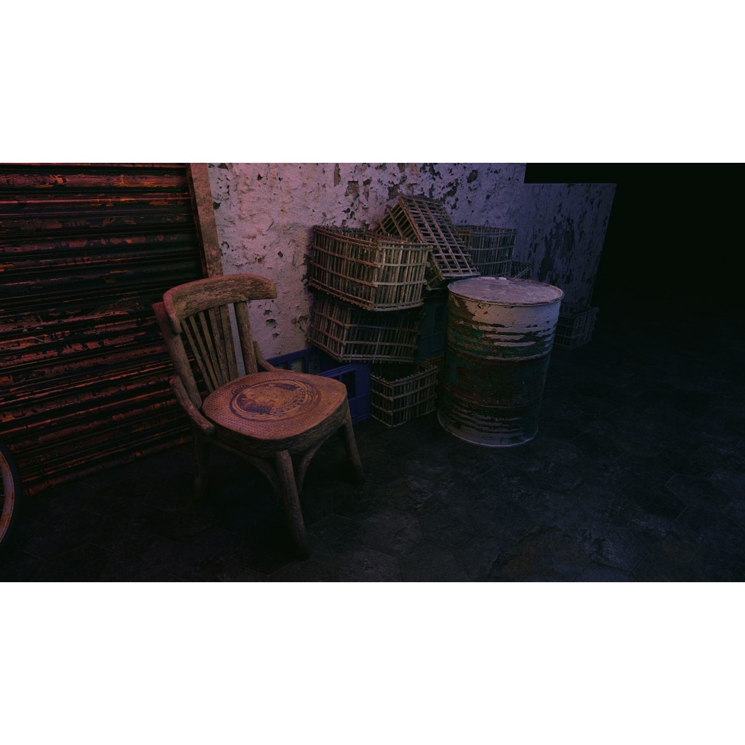 Cairo City Cyberpunk Streets 3D Model – Day & Night Modes, Animated Neon Signs - View 30