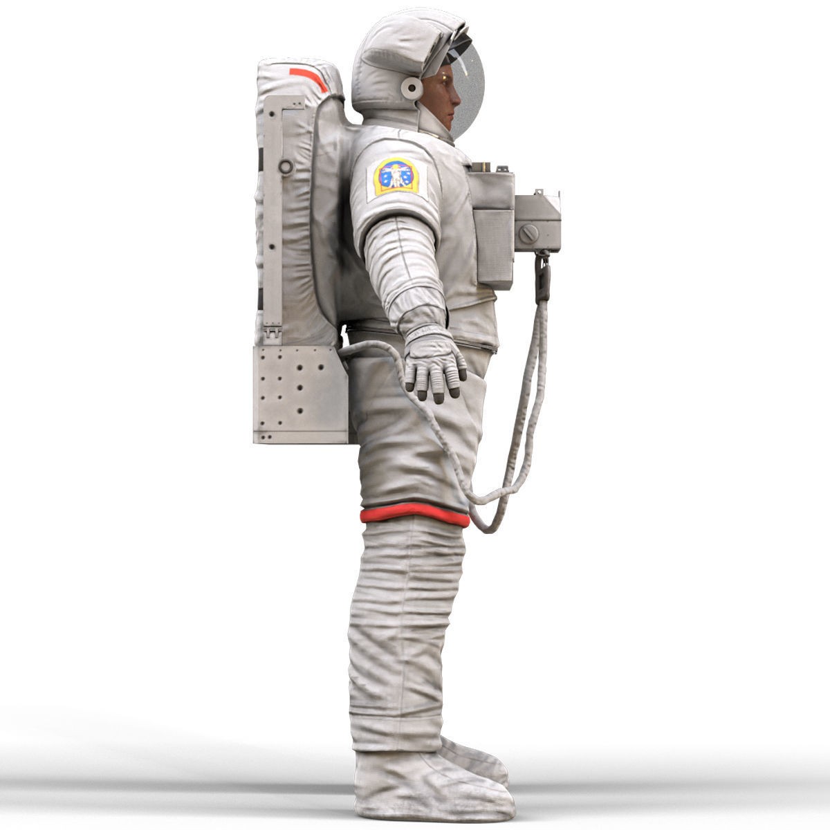 CS05 Space Suit - Low-Poly Game-Ready 3D Model - View 11