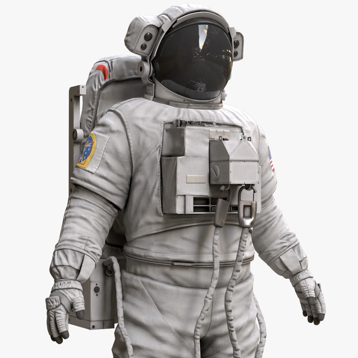 CS05 Space Suit - Low-Poly Game-Ready 3D Model - View 8