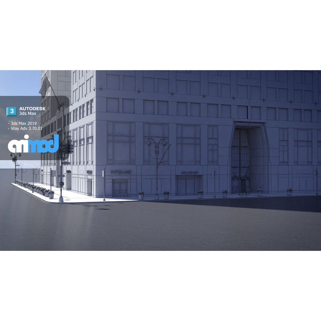Chrysler Building 3D Model – High Poly Landmark Asset, FBX, V-Ray