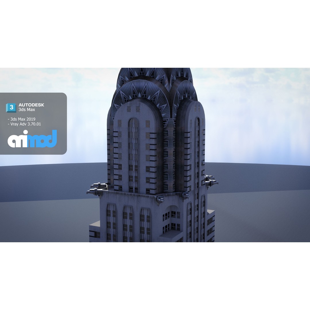 Chrysler Building 3D Model – High Poly Landmark Asset, FBX, V-Ray - View 3