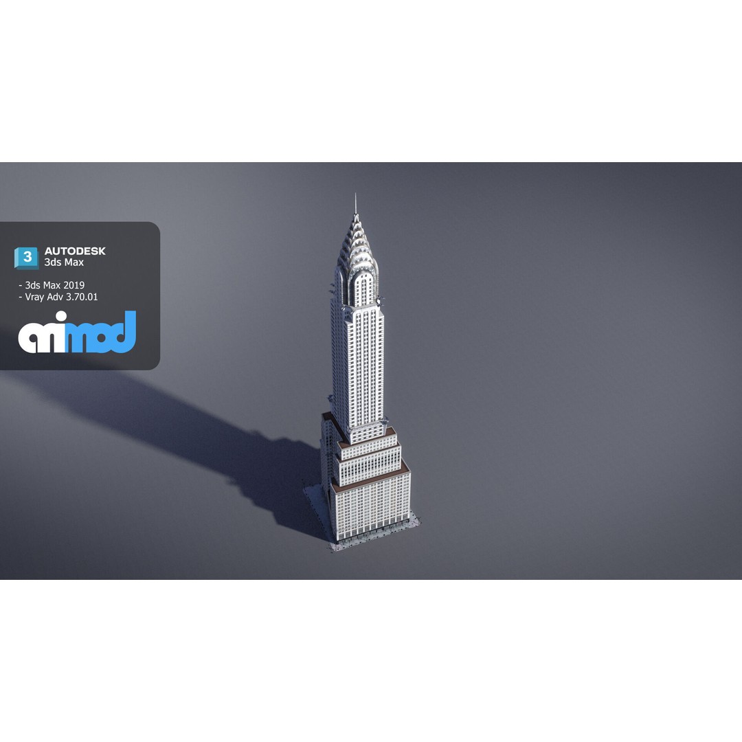 Chrysler Building 3D Model – High Poly Landmark Asset, FBX, V-Ray - View 5