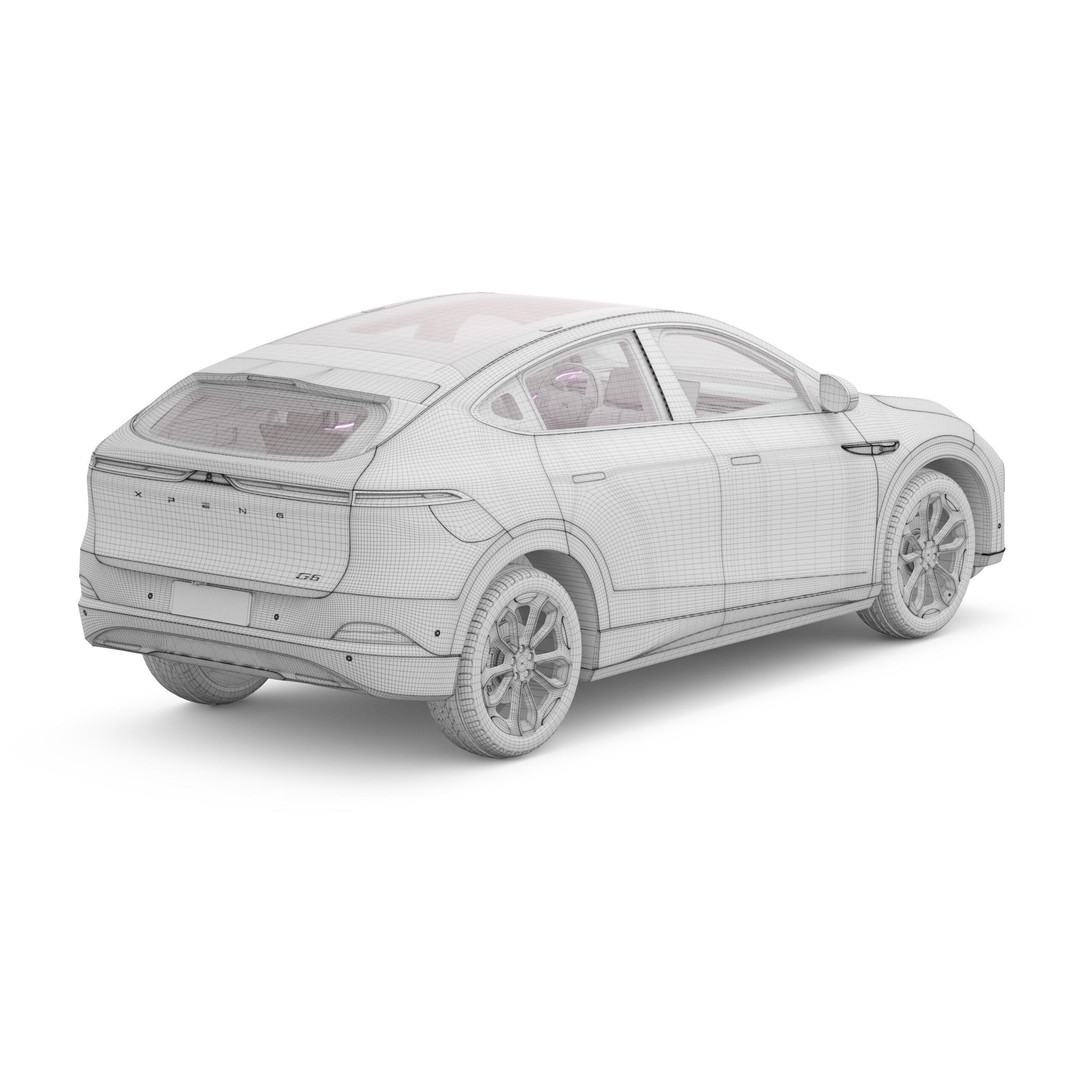 2026 Xpeng G6 3D Model – High Poly SUV with Interior, FBX, Blender