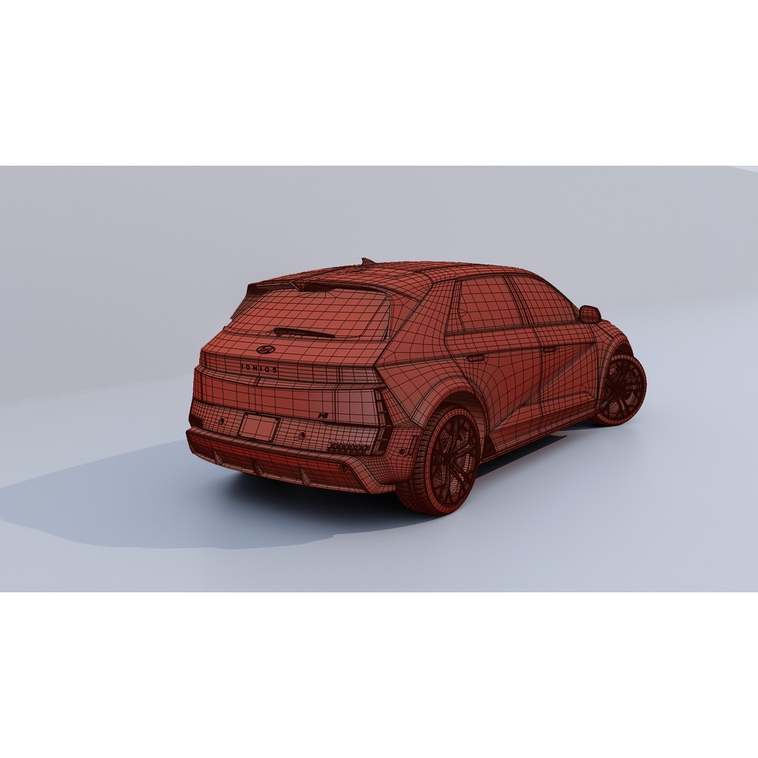 2025 Hyundai IONIQ 5N 3D Model – High-Poly Sport Car, FBX, OBJ