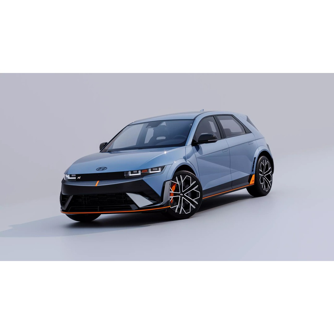 2025 Hyundai IONIQ 5N 3D Model – High-Poly Sport Car, FBX, OBJ - View 2