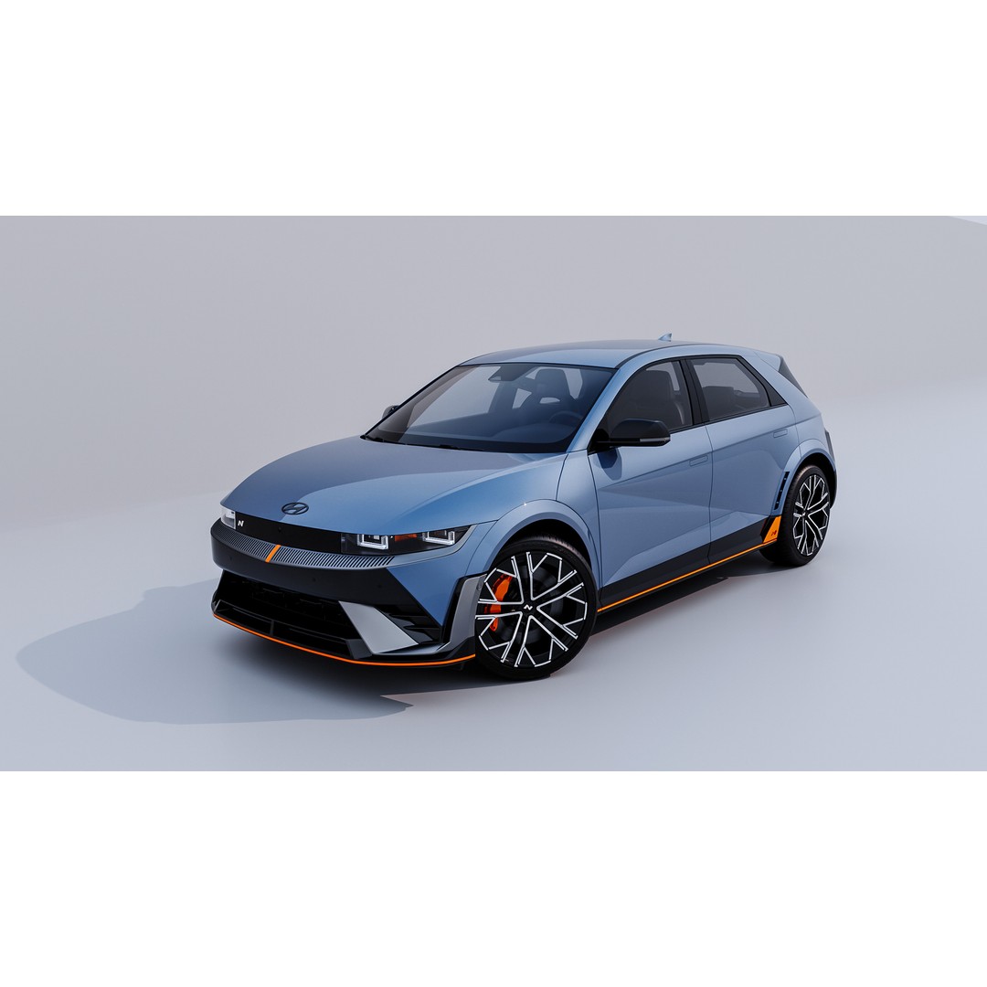 2025 Hyundai IONIQ 5N 3D Model – High-Poly Sport Car, FBX, OBJ - View 5