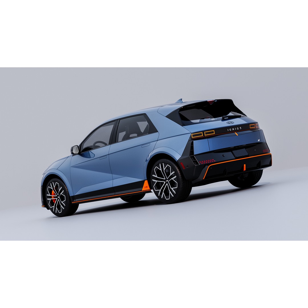 2025 Hyundai IONIQ 5N 3D Model – High-Poly Sport Car, FBX, OBJ - View 7